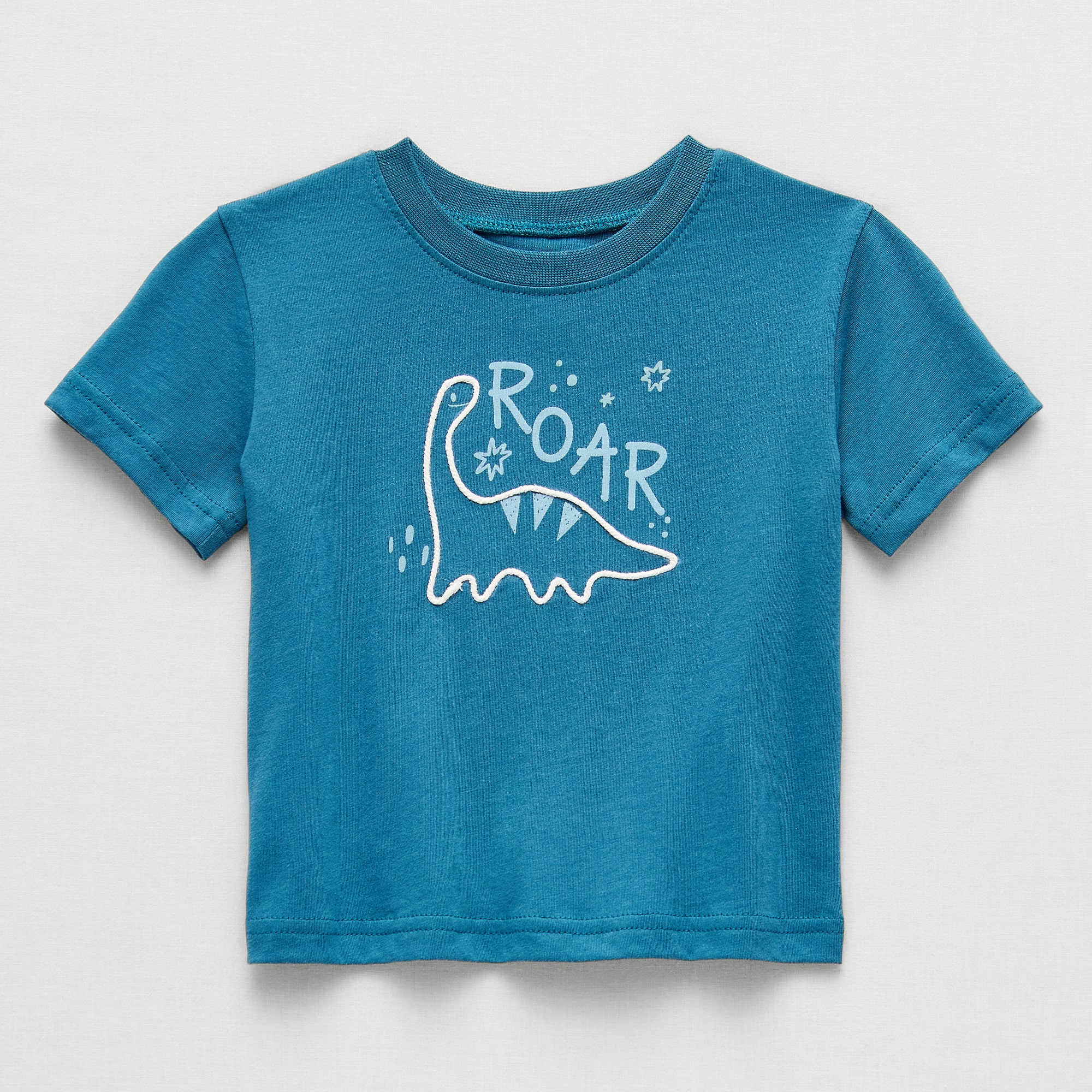 Okie Dokie Baby Boys Round Neck Short Sleeve Regular Fit Graphic T-Shirt