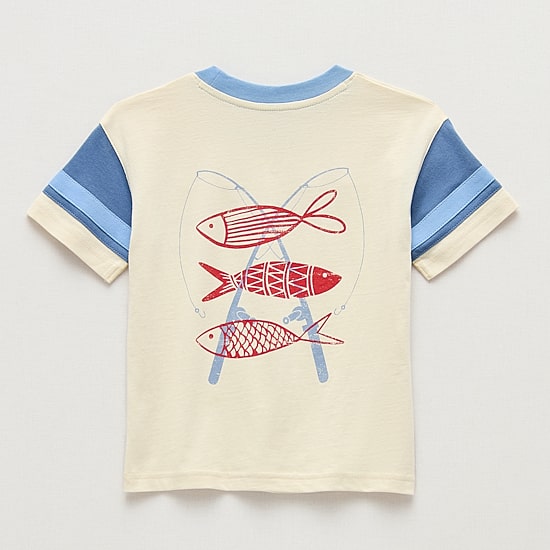 Okie Dokie Toddler & Little Boys Round Neck Short Sleeve Relaxed Fit Graphic T-Shirt