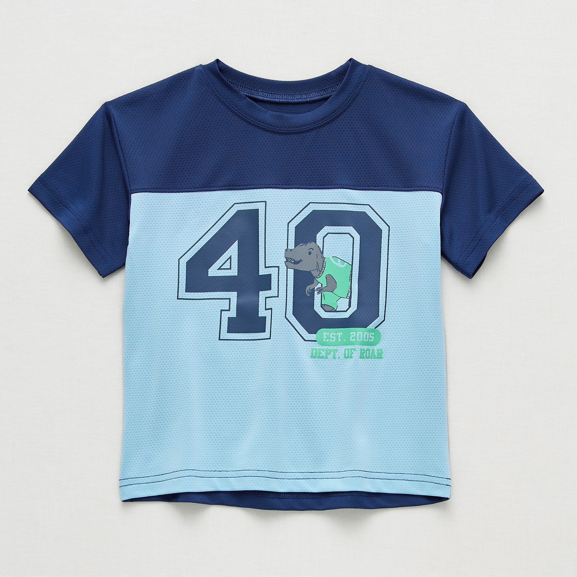 Okie Dokie Active Toddler & Little Boys Crew Neck Short Sleeve Regular Fit Graphic T-Shirt