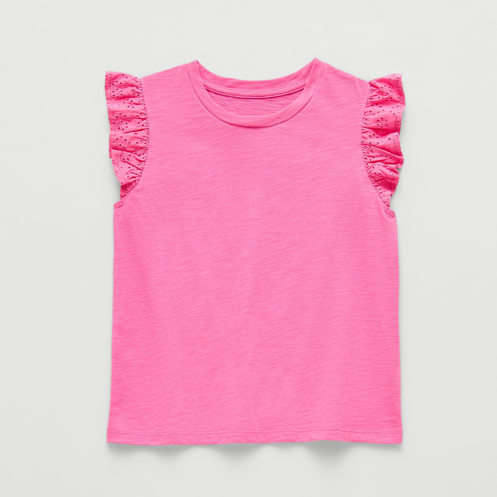Thereabouts Little & Big Kid Girls Crew Neck Short Sleeve Embroidered T-Shirt
