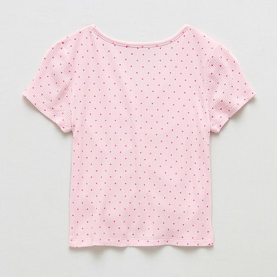 Thereabouts Little & Big Kid Girls V Neck Short Sleeve T-Shirt