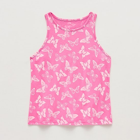Thereabouts Little & Big Kid Girls Crew Neck Sleeveless Tank Top