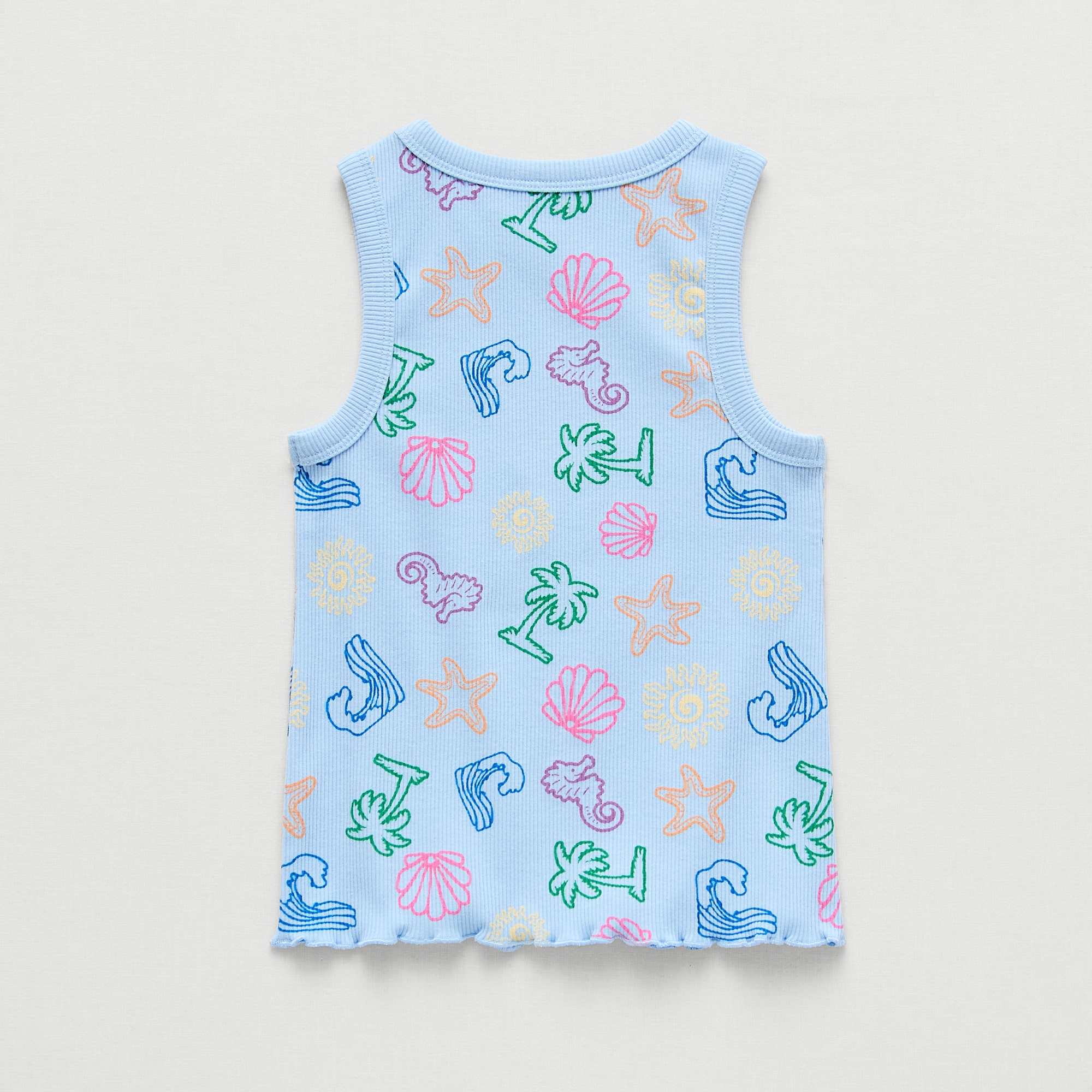 Thereabouts Little Girls Round Neck Sleeveless Tank Top