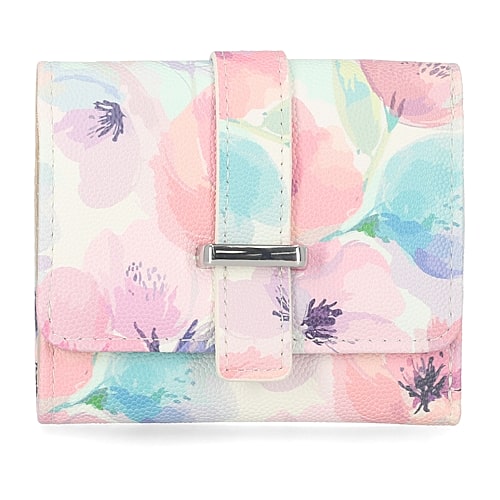 Mundi Anna Indexer Womens Rfid Blocking Trifold Wallet In Pink