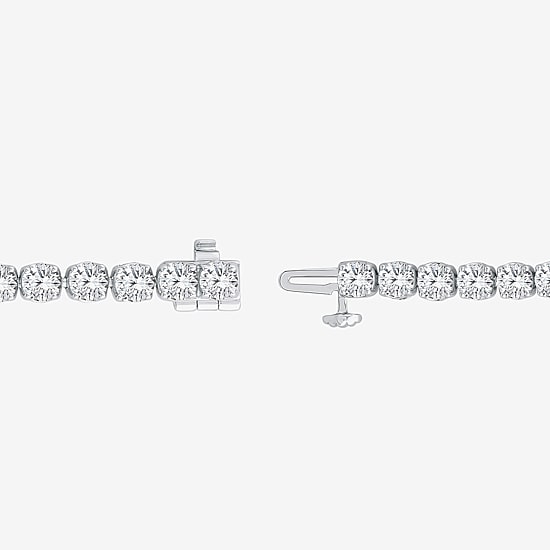 (H,Si2) Womens 10 1/2 Ct. T.W. Lab Grown White Diamond 10K Gold 8 Inch Tennis Bracelet