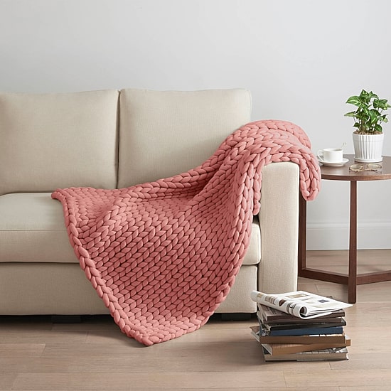 Vellux Weighted Chunky Knit Blanket