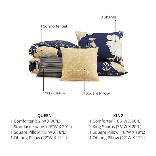 Bebejan Sunglow 5-pc. Midweight Reversible Comforter Set