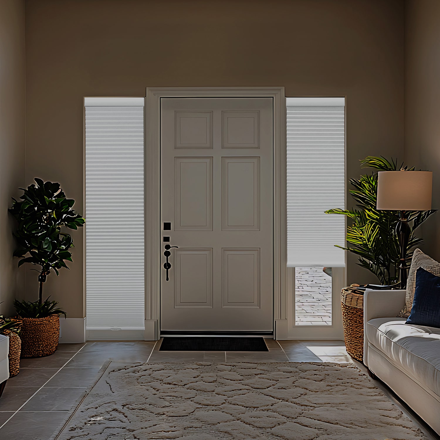 Eco Estates Sidelight Cut-To-Width Cordless 100% Blackout Cellular Shade