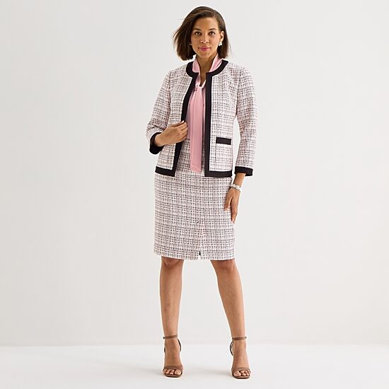 Black Label by Evan-Picone Long Sleeve Suit Jacket or Sleeveless Blouse or Suit Skirt