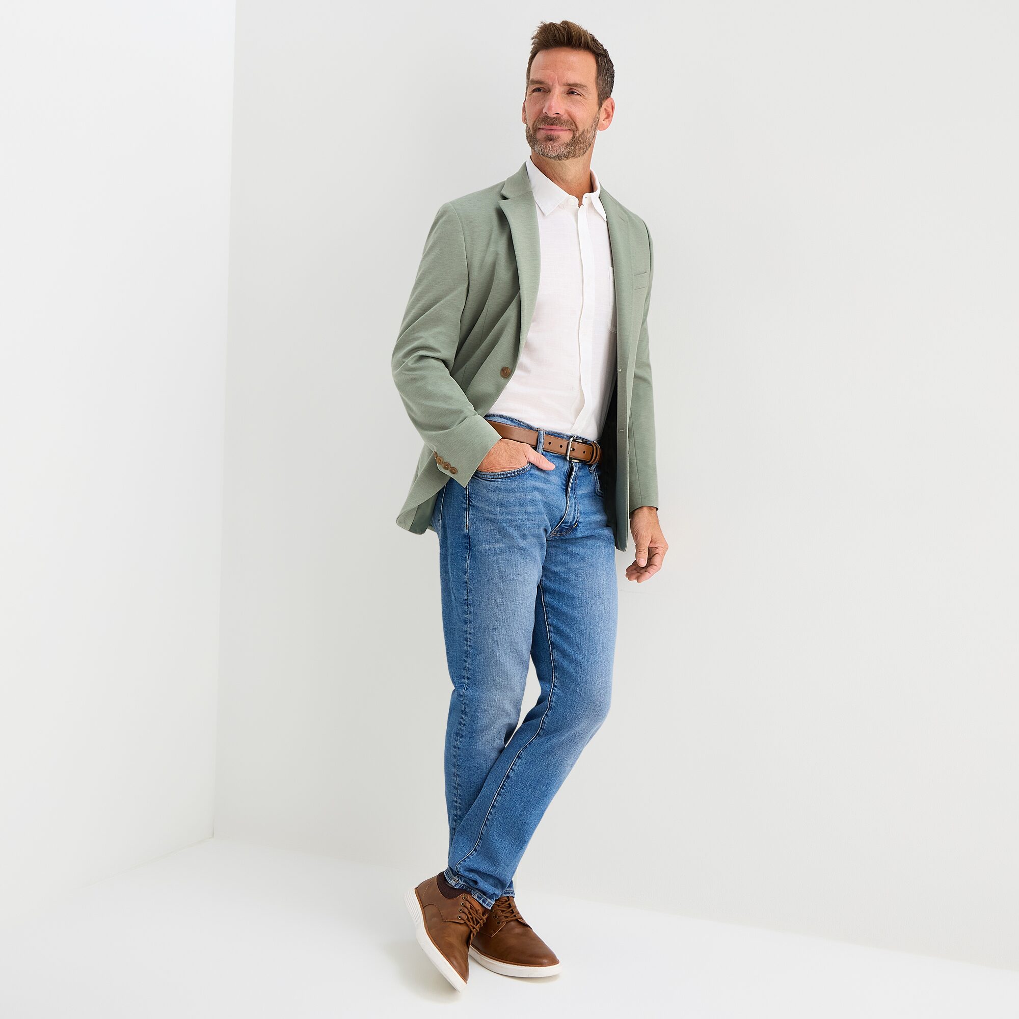 Van Heusen Knit Mens Modern Fit Sport Coat
