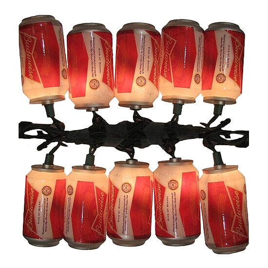 Kurt Adler 10-Light Budweiser Can Light Set