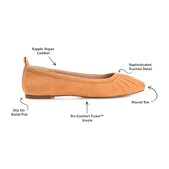 Journee Collection Tannya Womens Round Closed Toe Ballet Flats