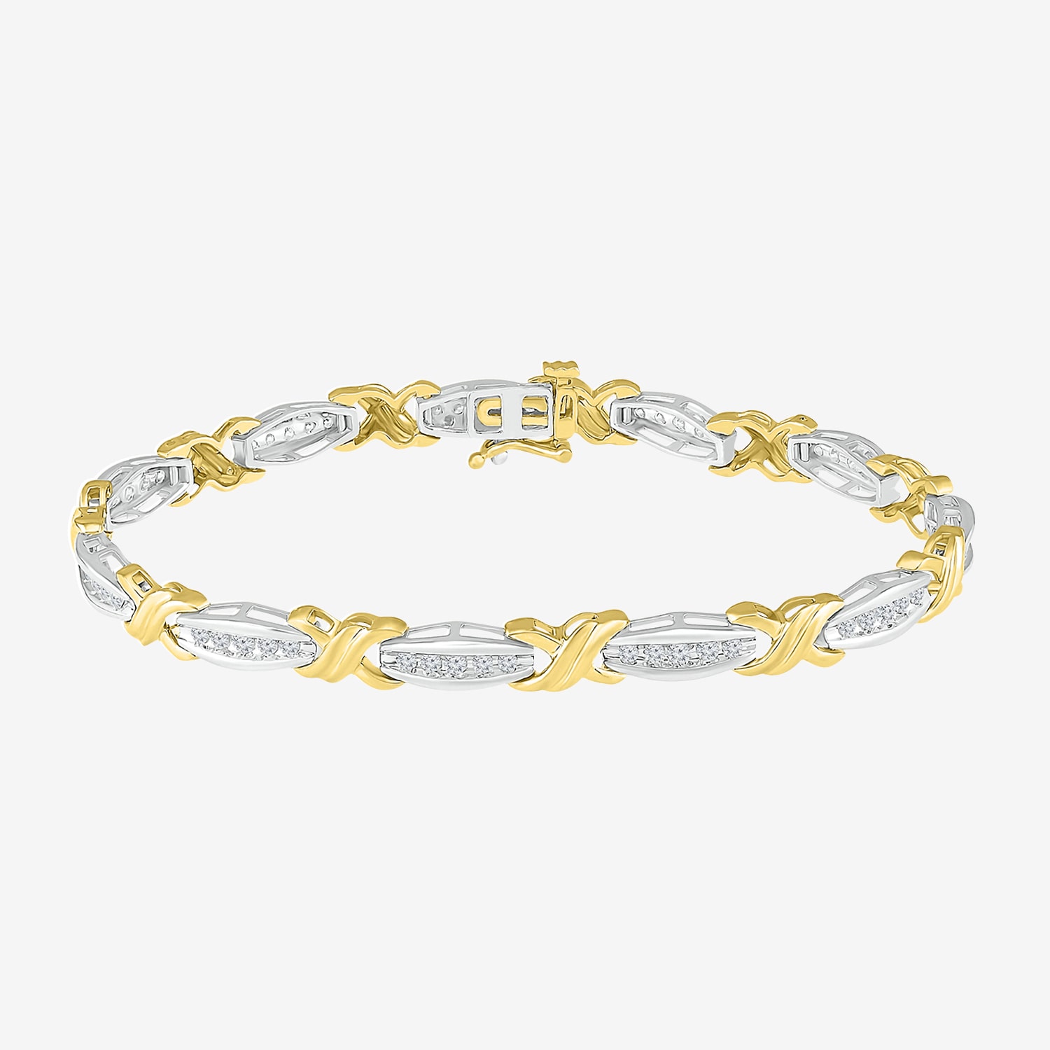 Limited Quantities! Womens 1 CT. T.W. Natural White Diamond 10K Gold 7 Inch Tennis Bracelet
