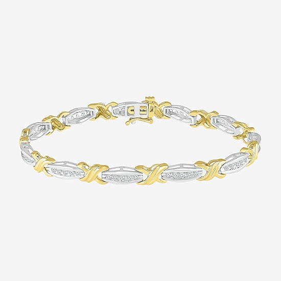 Limited Quantities! Womens 1 CT. T.W. Natural White Diamond 10K Gold 7 Inch Tennis Bracelet