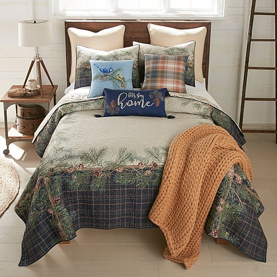 Donna Sharp Pine Boughs Home Rectangular Throw Pillow