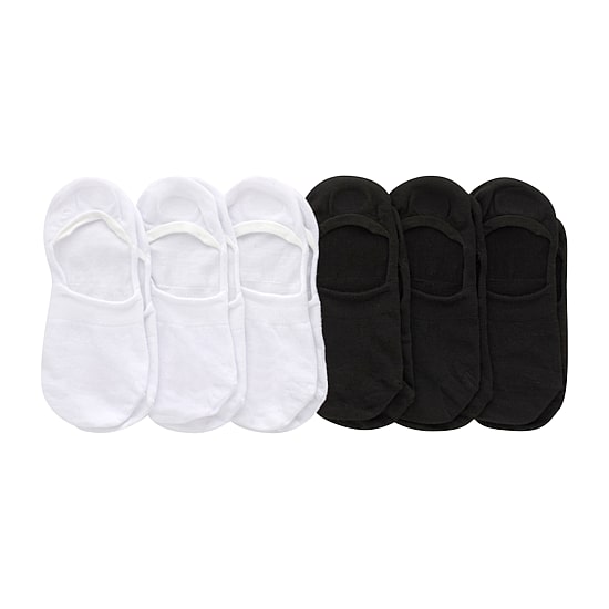 Hanes Cool Comfort Lightweight Womens Multi-Pack 6 Pair Liner Socks