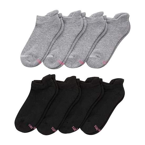 Hanes Cool Comfort Cushion Heel Tab Womens Multi-Pack 8 Pair No Show Socks