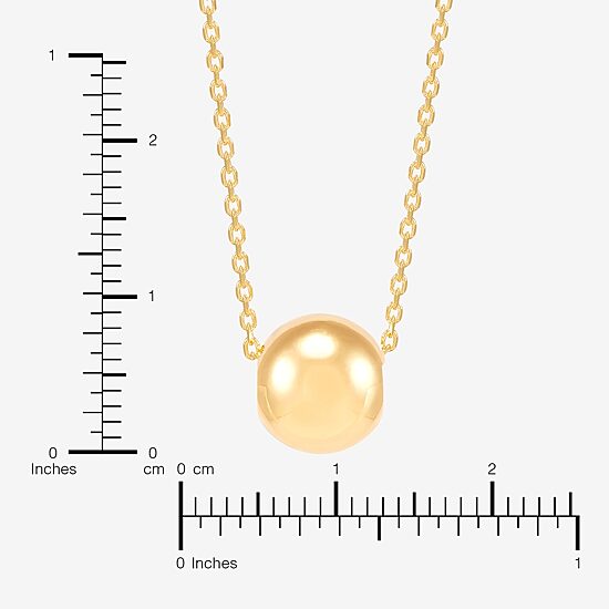 Made in Italy Womens 14K Gold Over Silver Round 2-pc. Jewelry Set