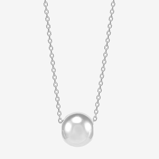 Made in Italy Womens Sterling Silver Round 2-pc. Jewelry Set