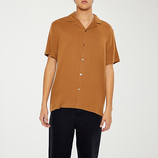 Forever 21 Mens Short Sleeve Button-Down Shirt