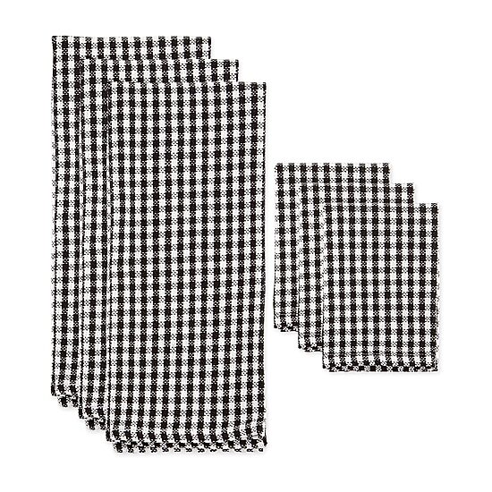 Design Imports Check 6-pc. Towels + Dish Cloths Set