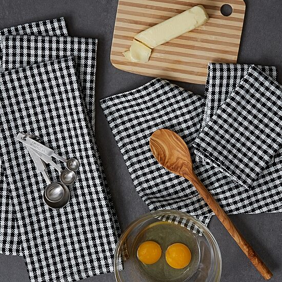 Design Imports Check 6-pc. Towels + Dish Cloths Set