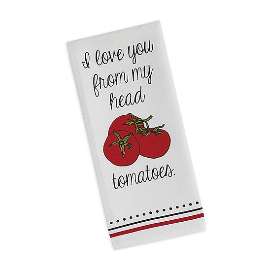 Design Imports Love You 3-pc. Dish Towel Set