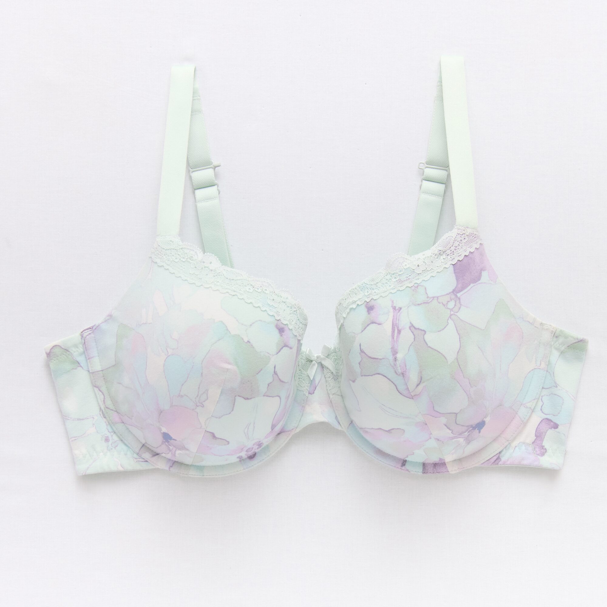 Ambrielle Cotton Womens Medium Support Demi Bra