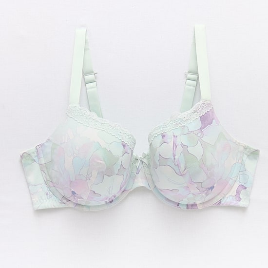 Ambrielle Cotton Womens Medium Support Demi Bra 364238