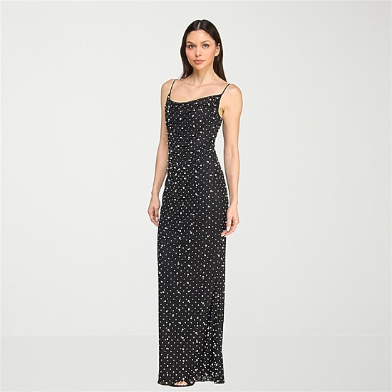Trixxi Womens Juniors Square Neck Sleeveless Embellished Bodycon Dress