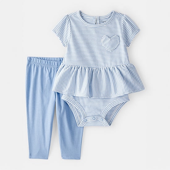 Carter's Baby Girls Jersey 2-pc. Pant Set