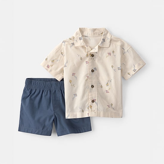 Carter's Baby Boys Woven 2-pc. Short Set