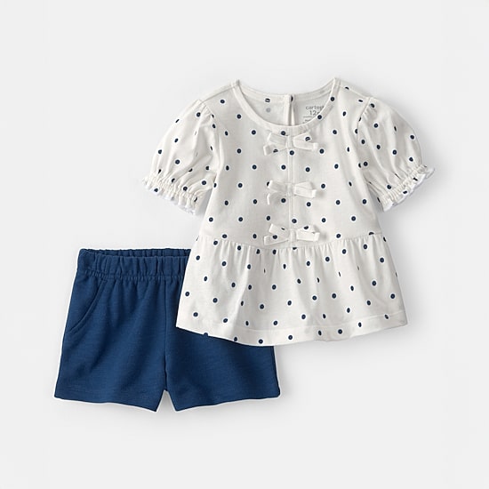 Carter's Baby Girls French Terry 2-pc. Short Set