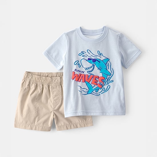 Carter's Baby Boys Jersey 2-pc. Short Set