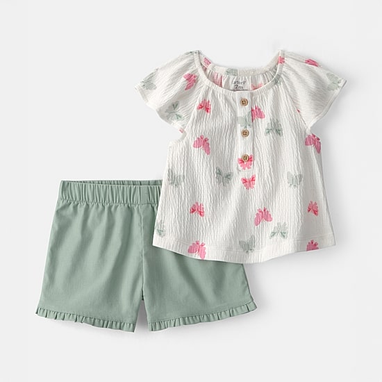 Carter's Baby Girls Jersey 2-pc. Short Set