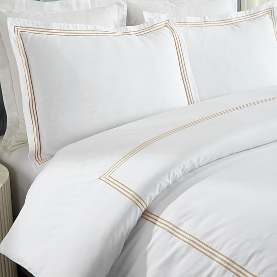 SUPERIOR® Brandon Embroidered Cotton Modern Duvet Cover