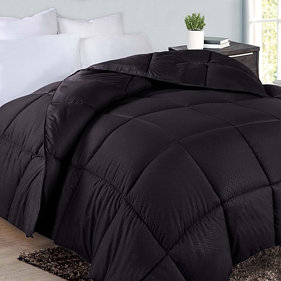 SUPERIOR® Striped All Season Plush Reversible Down Alternative Hypoallergenic Comforter