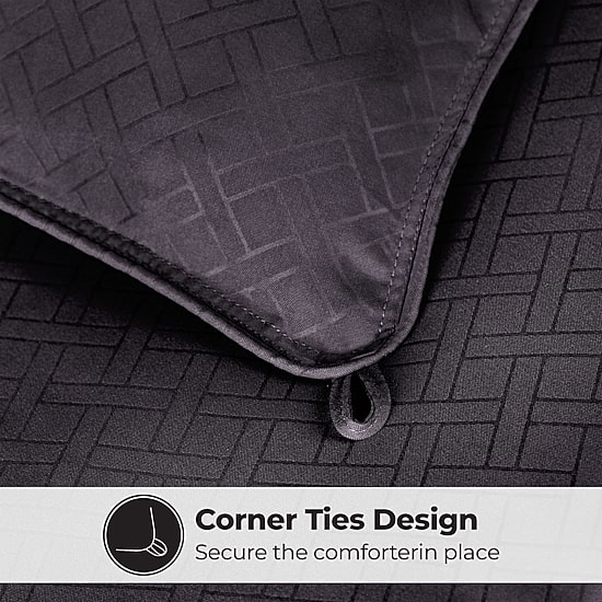 SUPERIOR® Striped All Season Plush Reversible Down Alternative Hypoallergenic Comforter