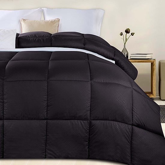 SUPERIOR® Striped All Season Plush Reversible Down Alternative Hypoallergenic Comforter