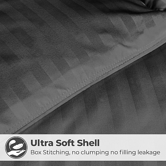 SUPERIOR® Striped All Season Plush Reversible Down Alternative Hypoallergenic Comforter