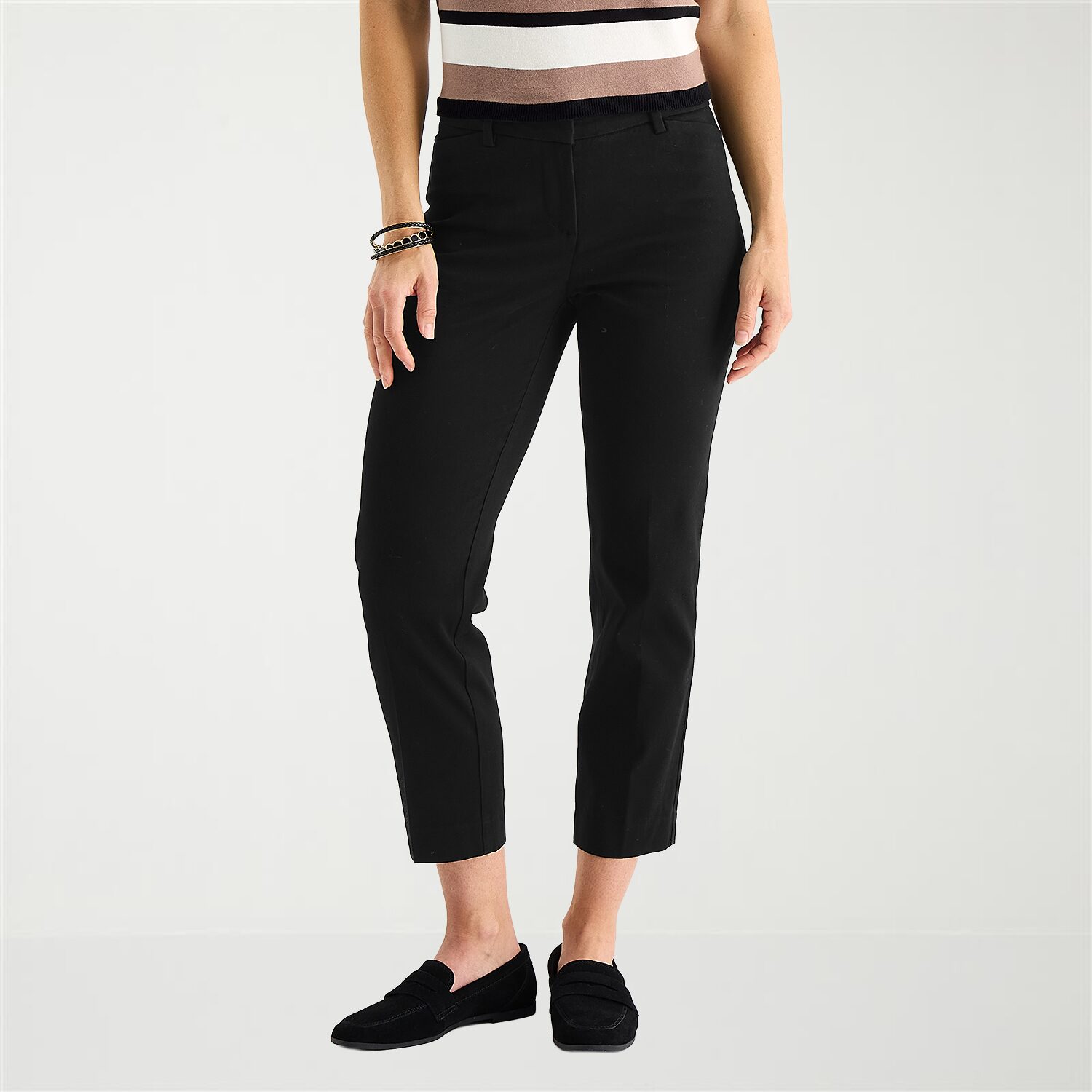 Liz Claiborne Emma Womens Slim Mid Rise Ankle Pant