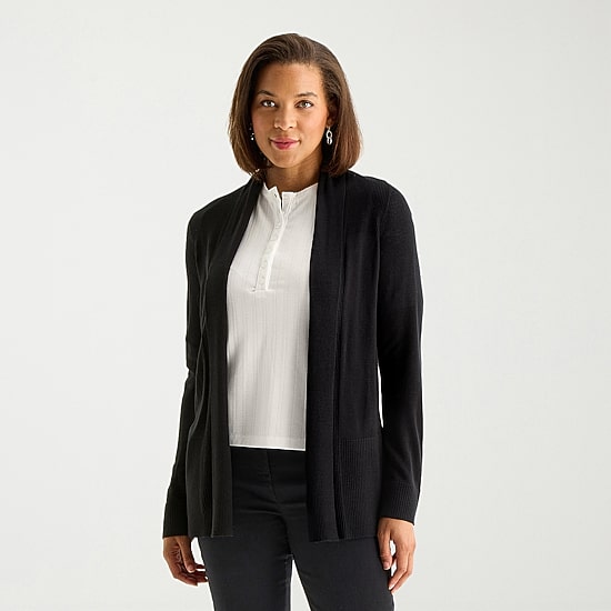 Liz Claiborne Womens Long Sleeve Layered Sweater