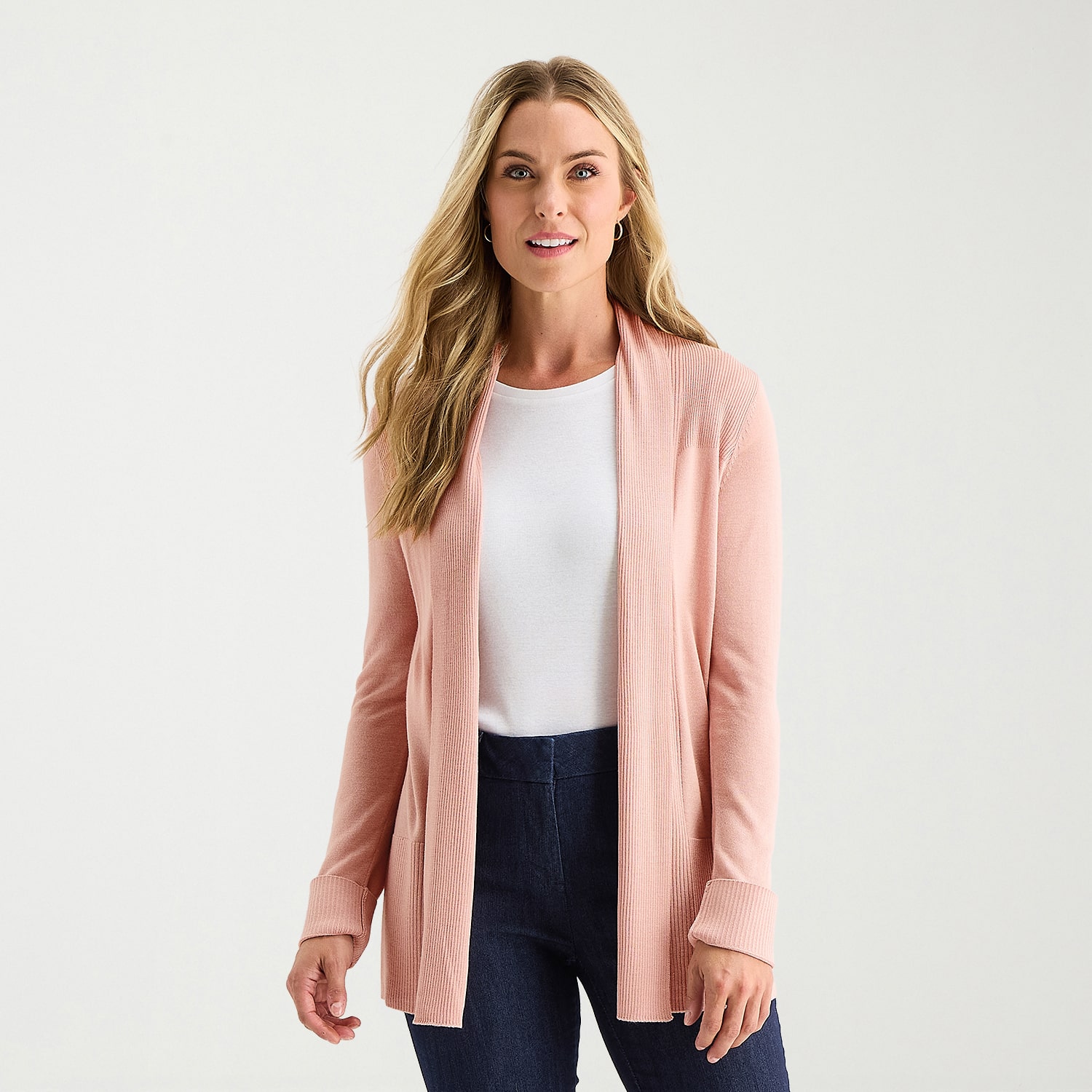 Liz Claiborne Womens Long Sleeve Layered Sweater