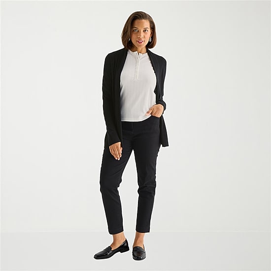 Liz Claiborne Womens Long Sleeve Layered Sweater