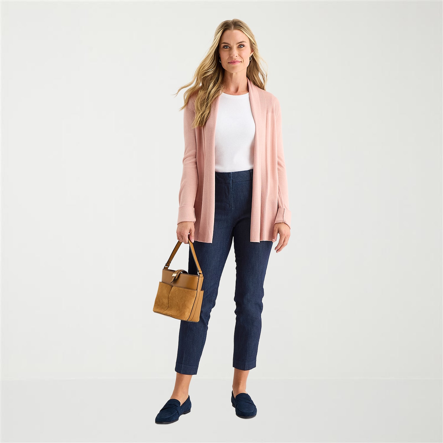 Liz Claiborne Womens Long Sleeve Layered Sweater