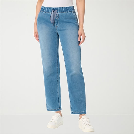 Gloria Vanderbilt Knitology Womens High Rise Relaxed Fit Jean