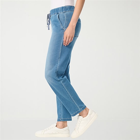 Gloria Vanderbilt Knitology Womens High Rise Relaxed Fit Jean