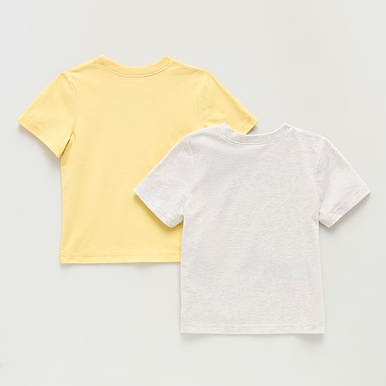 Okie Dokie Toddler & Little Boys Round Neck Short Sleeve Relaxed Fit Graphic T-Shirt