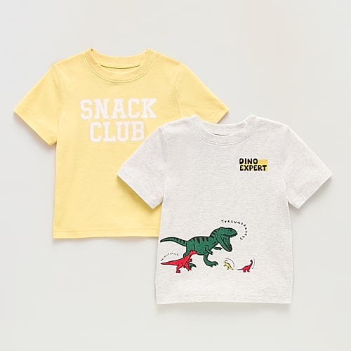 Okie Dokie Toddler & Little Boys Round Neck Short Sleeve Relaxed Fit Graphic T-Shirt, 5t, Gray