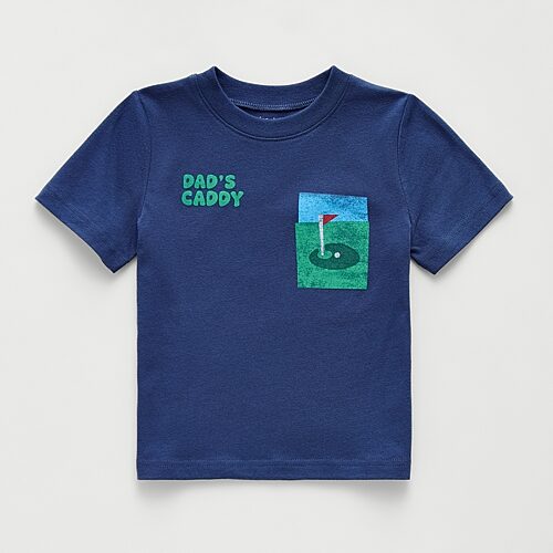 Okie Dokie Toddler & Little Boys Crew Neck Short Sleeve Regular Fit Graphic T-Shirt, 7, Blue